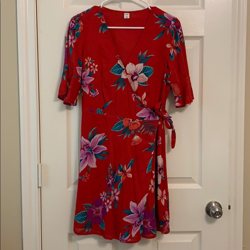 Floral Wrap Dress